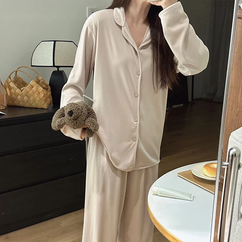 Комплекты пижам Y2K: теплые женские пижамы оверсайз в стиле бойфренд, фланелевые, с длинными рукавами, на пуговицах, домашняя одежда, полноразмерные, просторные, уютные, зимние
Комплекты пижам Y2K: теплые женские пижамы оверсайз в стиле бойфренд, фланелевые, с длинными рукавами, на пуговицах, домашняя одежда, полноразмерные, просторные, уютные, зимние