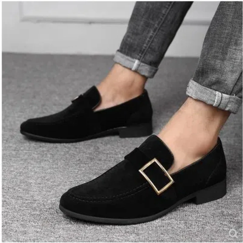 Mens Fashion Black Leather Shoes Autumn British Style Formal Business Footwear Low Top Commute Style Dress Shoes For Suits
Mens Fashion Black Leather Shoes Autumn British Style Formal Business Footwear Low Top Commute Style Dress Shoes For Suits