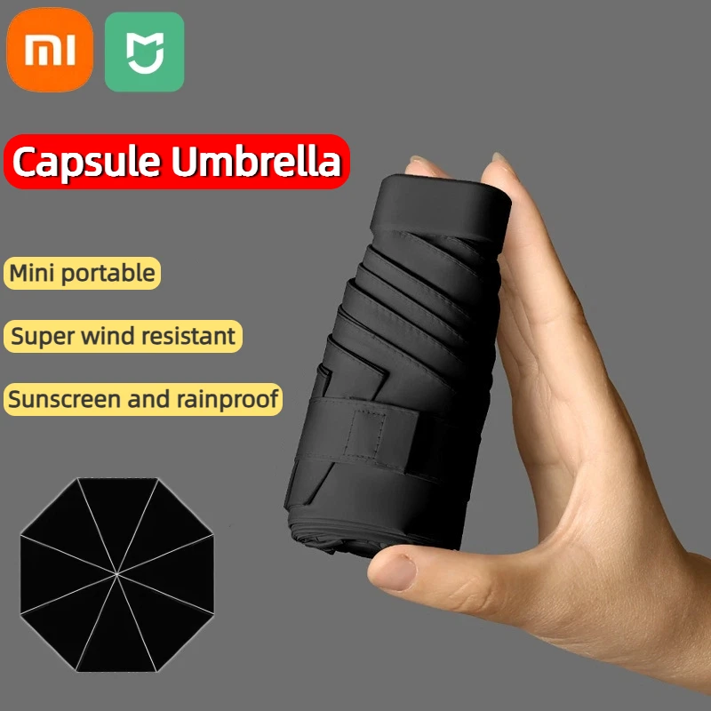 Ультракомпактный мини-зонт Xiaomi с черным покрытием, портативный карманный солнечный дождь двойного назначения, легкий дорожный зонт для женщин и мужчин
Ультракомпактный мини-зонт Xiaomi с черным покрытием, портативный карманный солнечный дождь двойного назначения, легкий дорожный зонт для женщин и мужчин