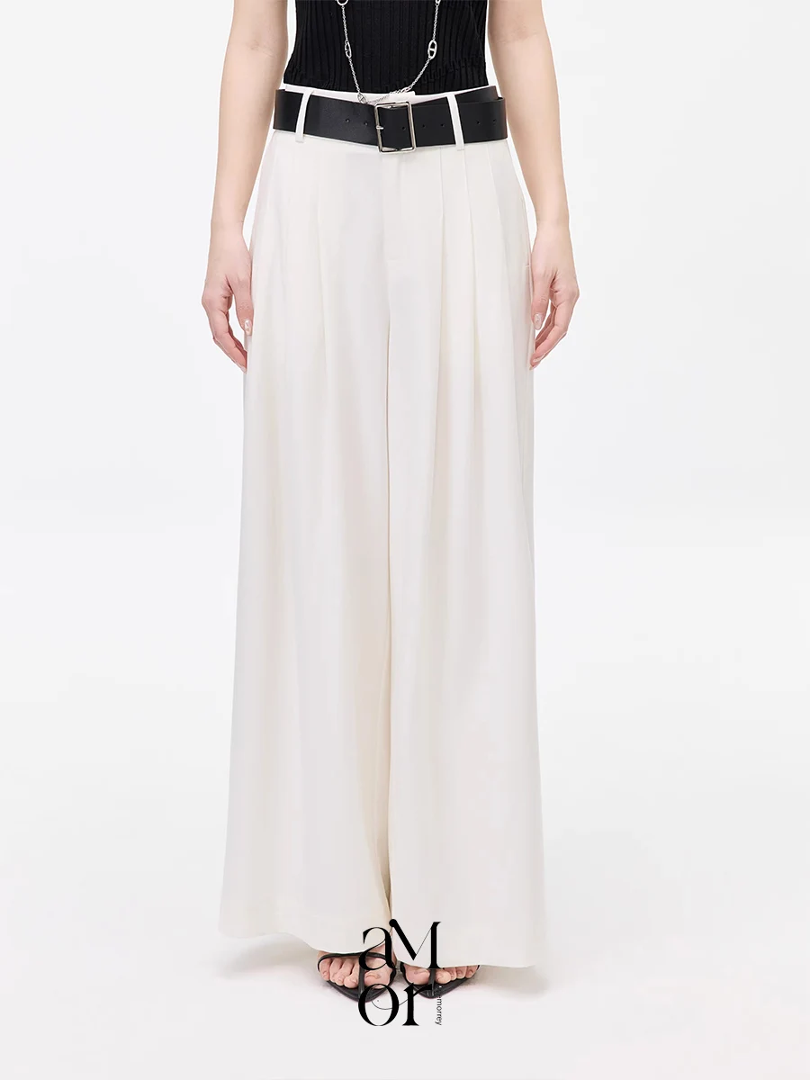 Ayemorrey Commute Style Slimming Quality Spring Summer Casual White Wide Leg Pants Ladies Comfortable Natural Waist Zipper
Ayemorrey Commute Style Slimming Quality Spring Summer Casual White Wide Leg Pants Ladies Comfortable Natural Waist Zipper