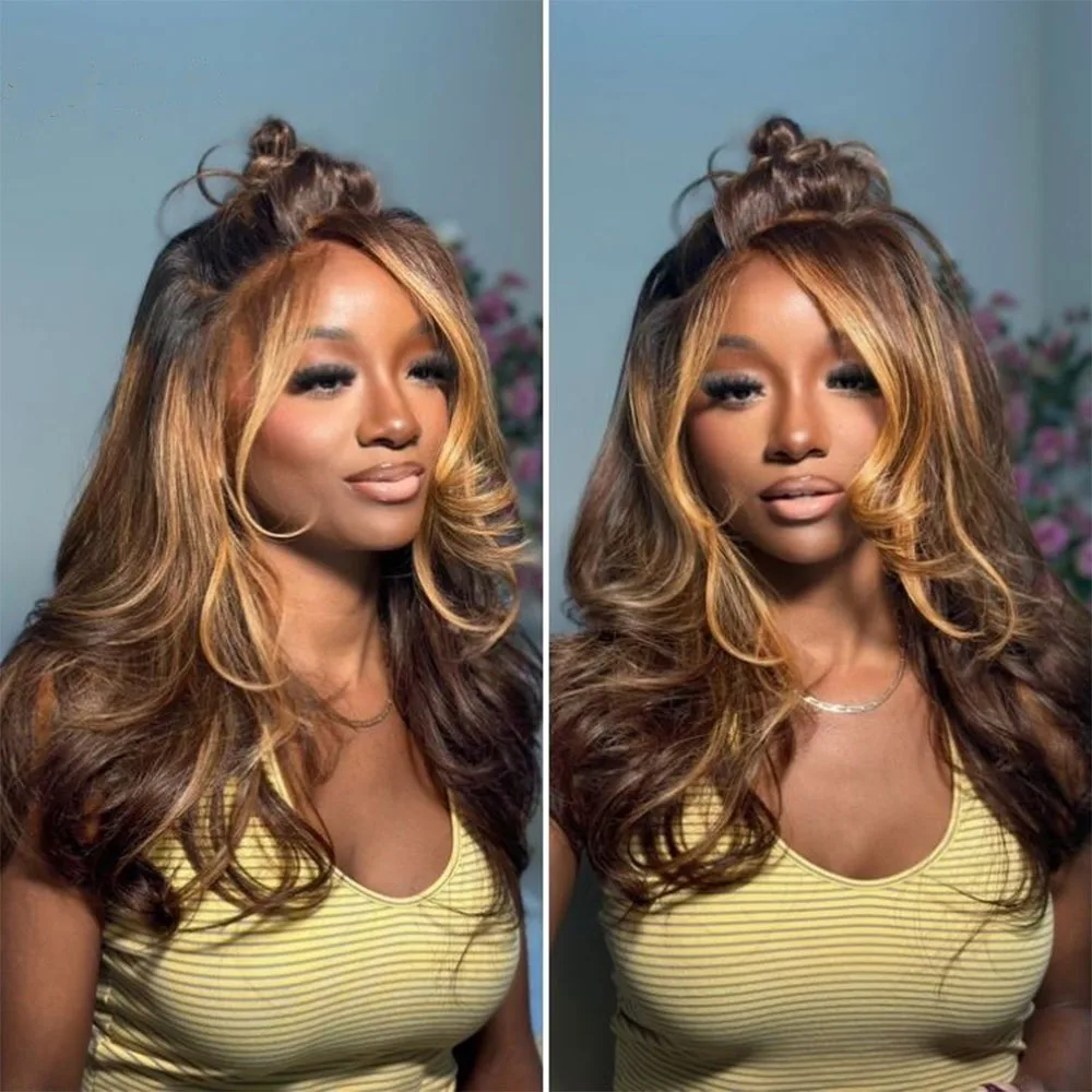 40 46 Inch 13x4 Lace Front Human Hair Wig 200 Density P4/27 Highlight Ombre Blonde Body Wave 13x6 HD Lace Frontal Human Hair Wig
40 46 Inch 13x4 Lace Front Human Hair Wig 200 Density P4/27 Highlight Ombre Blonde Body Wave 13x6 HD Lace Frontal Human Hair Wig