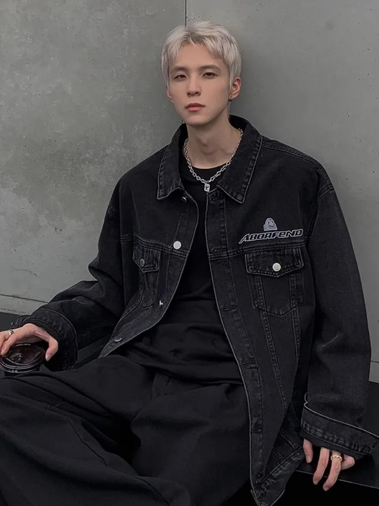 Bla Denim Jaet Men's High-End Feeling Cool Spring Autumn CleanFit Waed ort Workwear Coat Loose Fit Youth Faion
Bla Denim Jaet Men's High-End Feeling Cool Spring Autumn CleanFit Waed ort Workwear Coat Loose Fit Youth Faion
