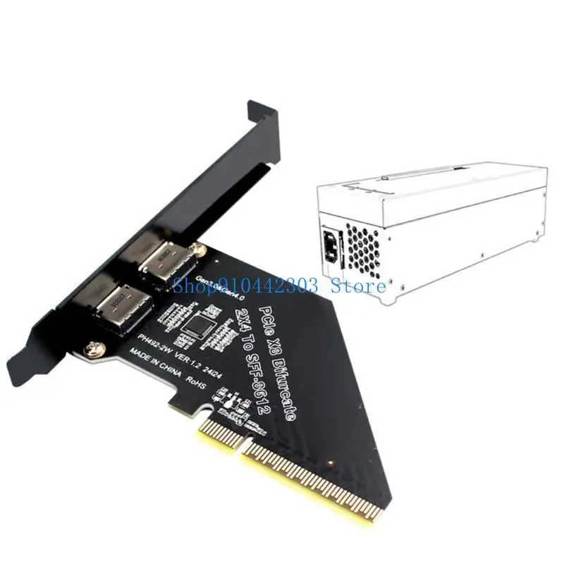 652F Efficient PCIExpress 4.0X8 Adapter Splitter to SFF 8612 8611 Oculink Adapter
652F Efficient PCIExpress 4.0X8 Adapter Splitter to SFF 8612 8611 Oculink Adapter