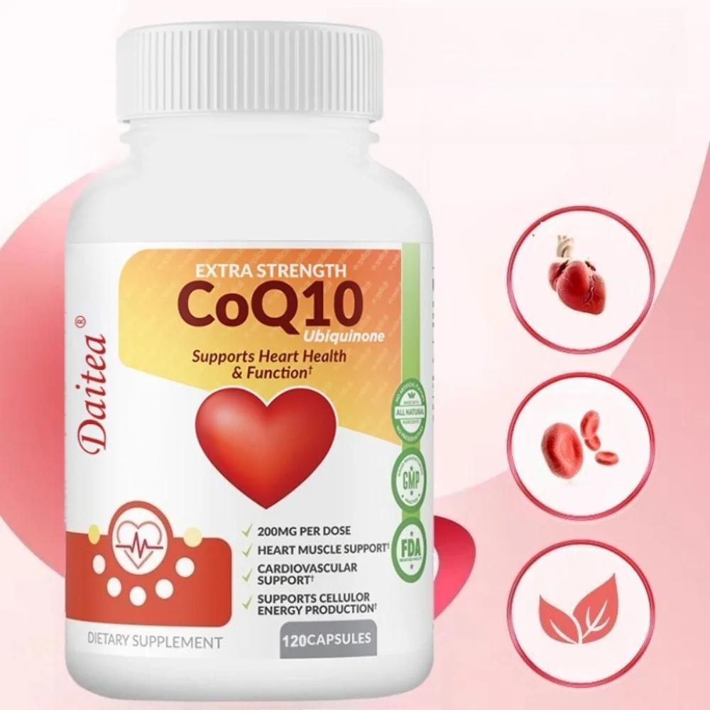 EXTRA STRENGTH of Coenzyme Q10, Supports Heart Health, Cardiovascular Health, and Cellular Energy Production
EXTRA STRENGTH of Coenzyme Q10, Supports Heart Health, Cardiovascular Health, and Cellular Energy Production