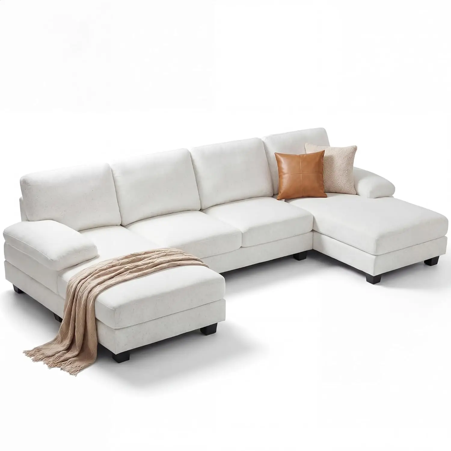 #Sectional Couch with Double Chaise, U-Shaped Sofa with Removable & Washable Cushion Covers, 4 Seat Sofa Couches for, Customized
#Sectional Couch with Double Chaise, U-Shaped Sofa with Removable & Washable Cushion Covers, 4 Seat Sofa Couches for, Customized
