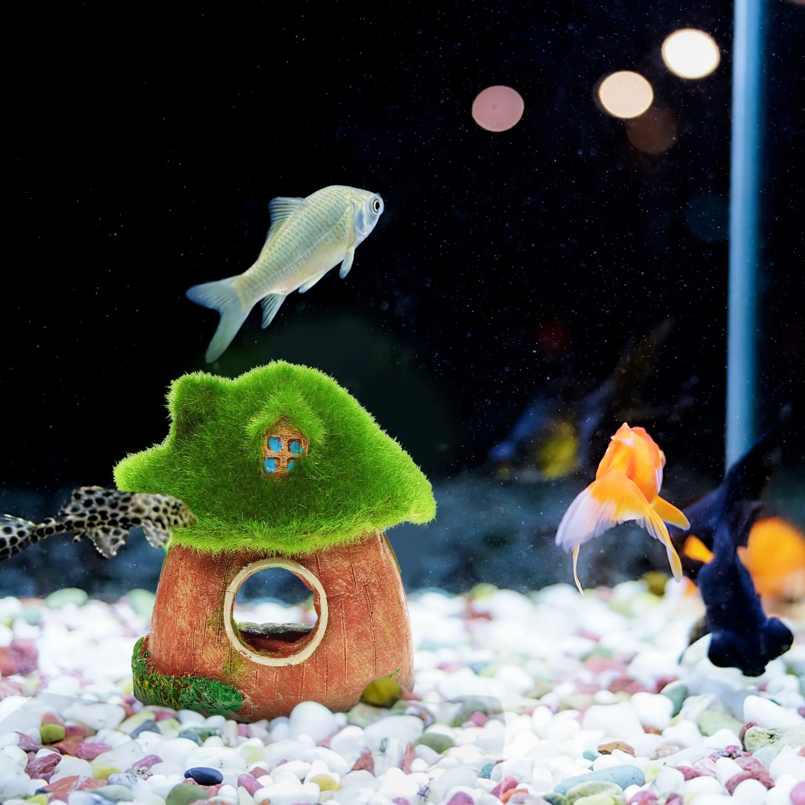 Decorative House Resin Hideout Caves Aquarium Tank Decor Betta Fish Cave Fish Tank Decoration Small Size Sturdy Material
Decorative House Resin Hideout Caves Aquarium Tank Decor Betta Fish Cave Fish Tank Decoration Small Size Sturdy Material