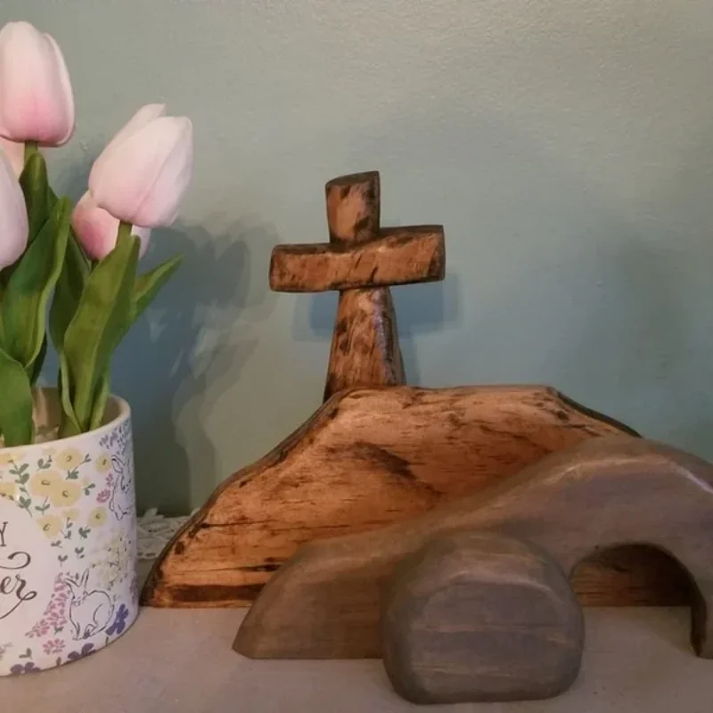 The empty tomb Easter Scene and Cross Ornament Jesus Resurrection Scene Nativity Figurines Catholic Festival Cross Empty Tomb
The empty tomb Easter Scene and Cross Ornament Jesus Resurrection Scene Nativity Figurines Catholic Festival Cross Empty Tomb