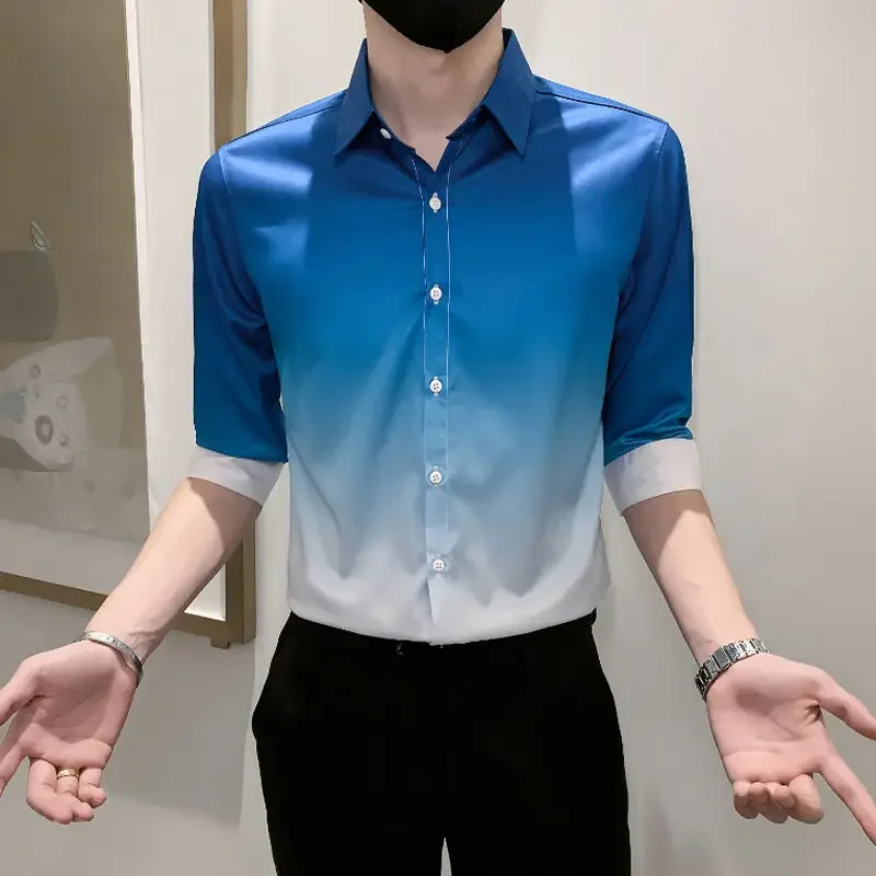 Shirts for Men Blue Half Sleeve Red Cheap Brand Summer Elegant with Collar Button Up Fashion 2025 Aesthetic Vintage Man Shirt
Shirts for Men Blue Half Sleeve Red Cheap Brand Summer Elegant with Collar Button Up Fashion 2025 Aesthetic Vintage Man Shirt