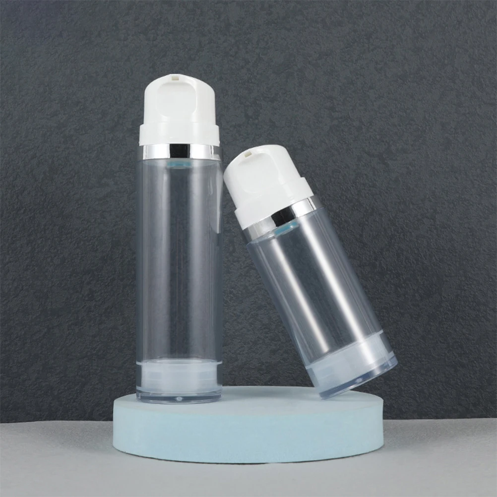 2pcs 50ml Clear ABS Airless Pump Lotion Bottle Empty Travel Containers Refillable Dispenser for Cream Shampoo
2pcs 50ml Clear ABS Airless Pump Lotion Bottle Empty Travel Containers Refillable Dispenser for Cream Shampoo