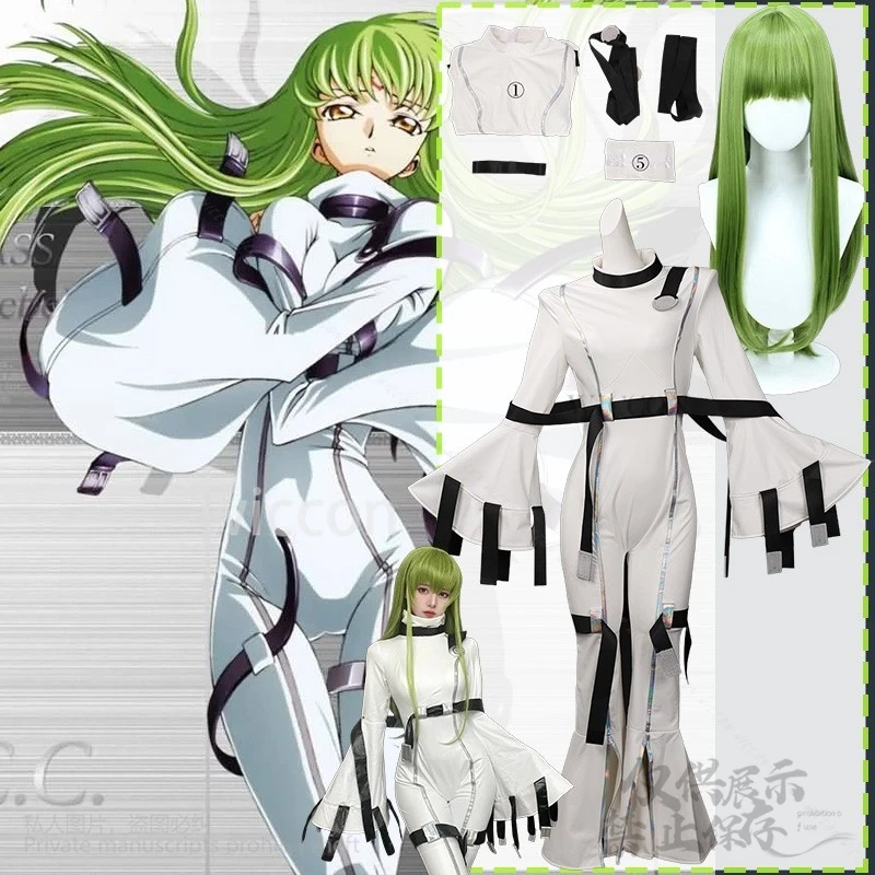 Anime Code Cosplay Geasss Customized C.C Sexy White Jumpsuit Lencerias Uniform Lelouchh Green Wigs Girls Woman Cos Customized
Anime Code Cosplay Geasss Customized C.C Sexy White Jumpsuit Lencerias Uniform Lelouchh Green Wigs Girls Woman Cos Customized