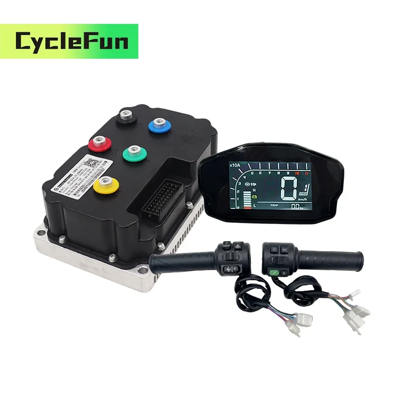 Electric Motorcycle Controller ND72530 350A 72V 5000w 6000W BLDC Programmable with ONE-LIN DKD Display and Throttle For QS Motor
Electric Motorcycle Controller ND72530 350A 72V 5000w 6000W BLDC Programmable with ONE-LIN DKD Display and Throttle For QS Motor