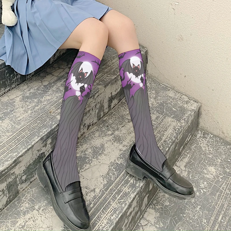 Women's bat style socks spring and summer ladies printed socks long tube socks high school tube socks ladies Halloween gift
Women's bat style socks spring and summer ladies printed socks long tube socks high school tube socks ladies Halloween gift