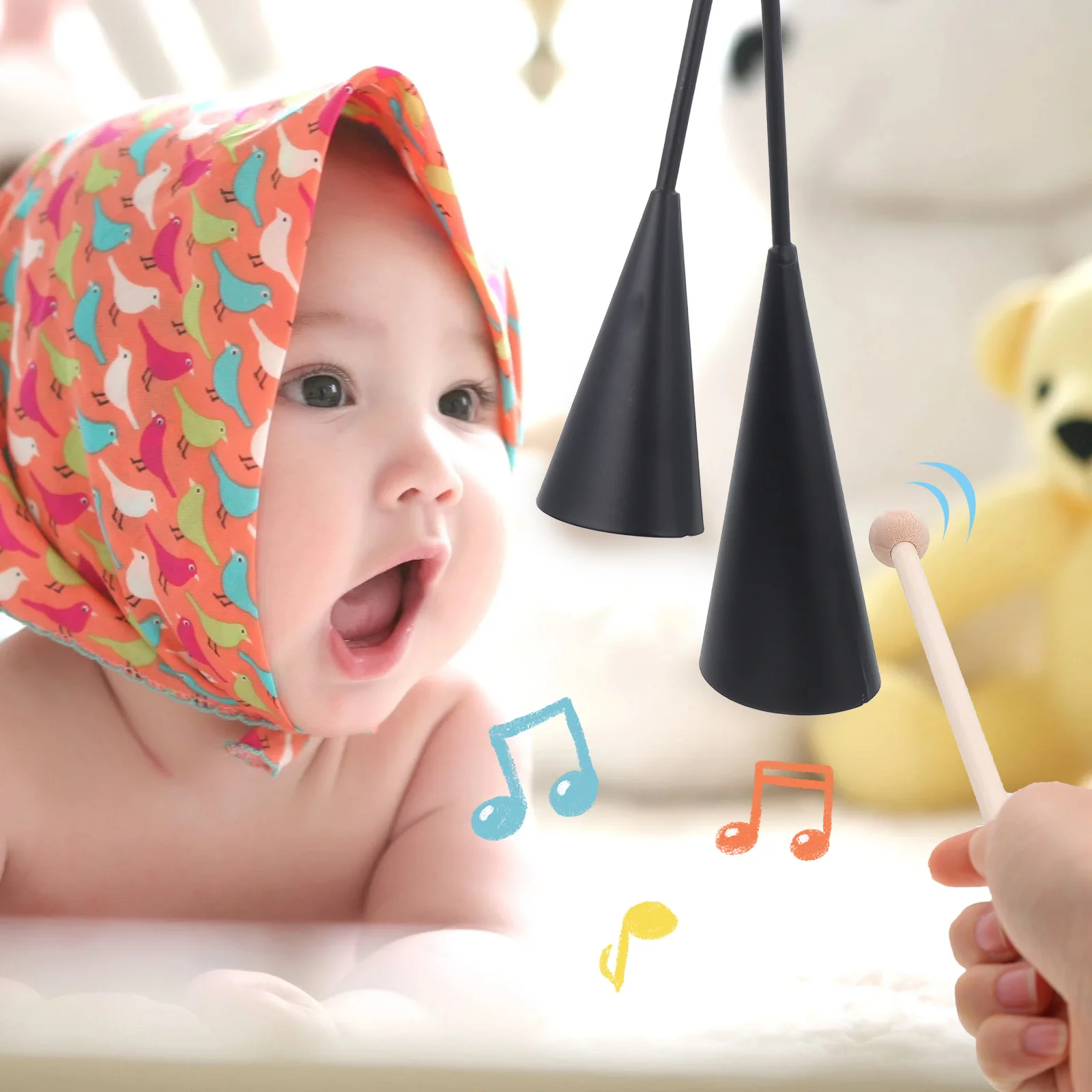 Double Horn Instrument Agogo Cowbells For Kid Bell 26x6x4cm Black Kids Classroom Cowbells Metal Sound Toy Percussion
Double Horn Instrument Agogo Cowbells For Kid Bell 26x6x4cm Black Kids Classroom Cowbells Metal Sound Toy Percussion