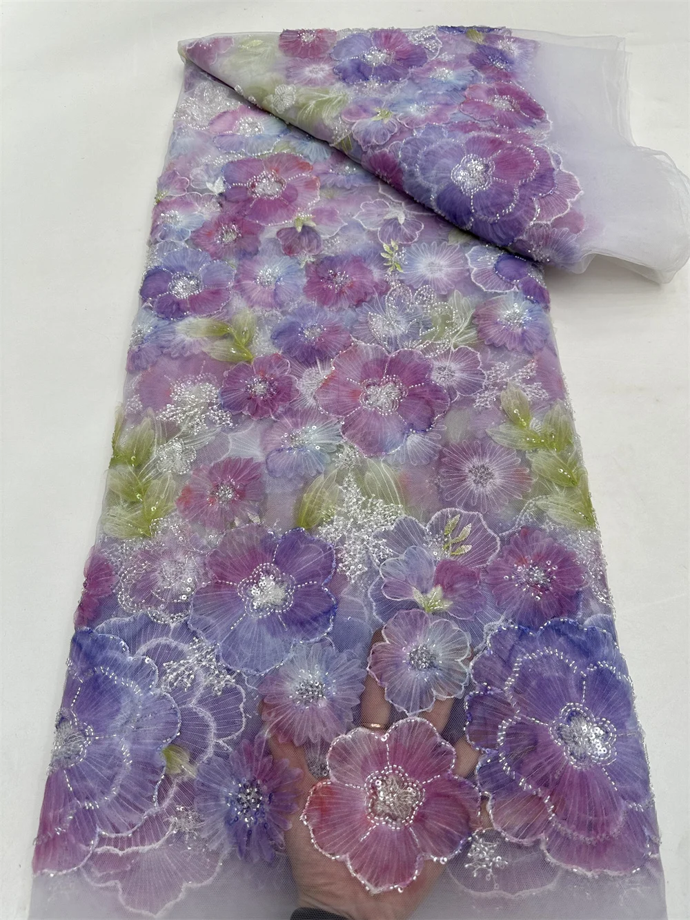 African Groom Lace Fabric 2024 High Quality New Nigerian 3D Flower Tulle Polyester Lace Fabrics For Party Dresses 5 Yards/Lot
African Groom Lace Fabric 2024 High Quality New Nigerian 3D Flower Tulle Polyester Lace Fabrics For Party Dresses 5 Yards/Lot