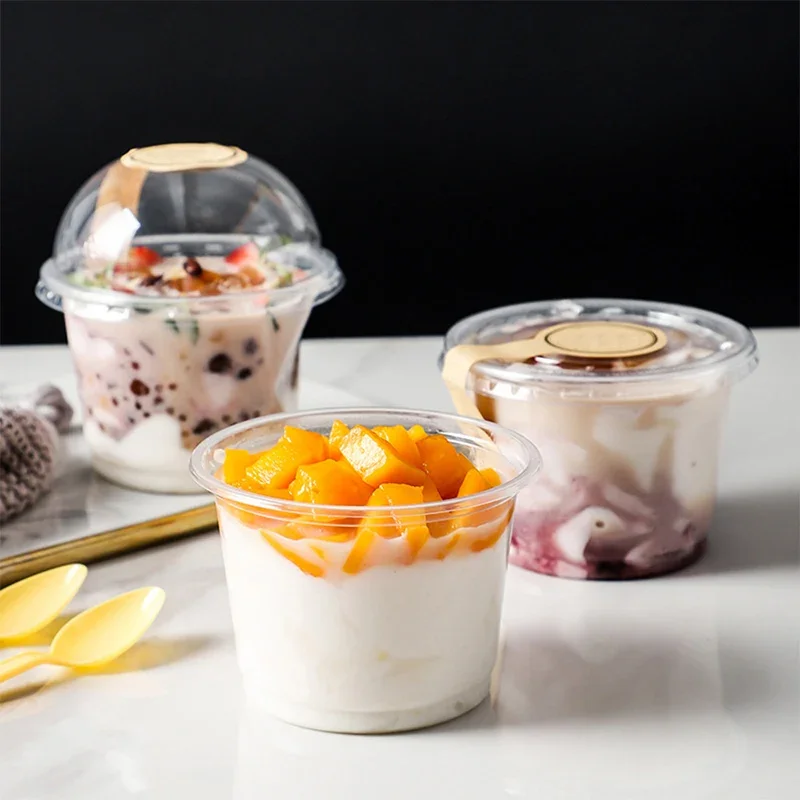 Disposable Salad Cup Transparent Plastic Dessert Cups Bowls Container With Dome/flat Lids For Ice Cream Cupcak 50pcs/100pcs
Disposable Salad Cup Transparent Plastic Dessert Cups Bowls Container With Dome/flat Lids For Ice Cream Cupcak 50pcs/100pcs