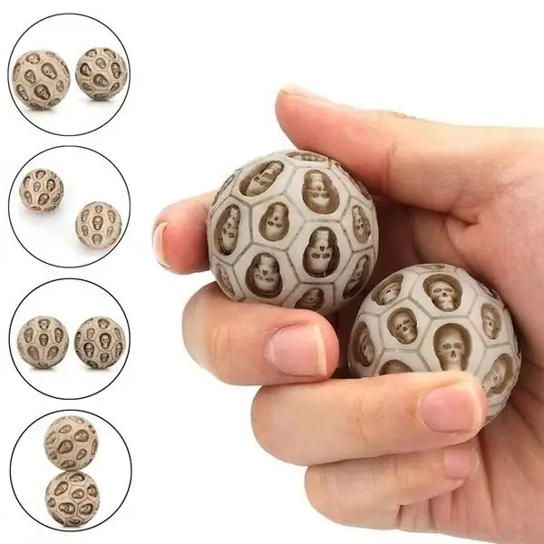 2pcs Skull Resin Handball Fitness Ball Massage Ball Resin Hand Turn Health Ball Exercise Stress Relief Baoding Balls
2pcs Skull Resin Handball Fitness Ball Massage Ball Resin Hand Turn Health Ball Exercise Stress Relief Baoding Balls