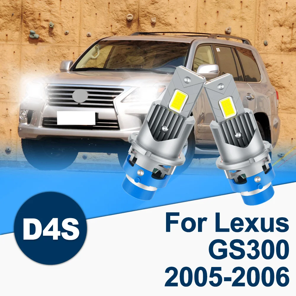 For Lexus GS300 2005-2006 D4S D4R LED Headlights High Low Beam Light Conversion Extremely White 6000K 1:1 size Replacement Bulbs
For Lexus GS300 2005-2006 D4S D4R LED Headlights High Low Beam Light Conversion Extremely White 6000K 1:1 size Replacement Bulbs