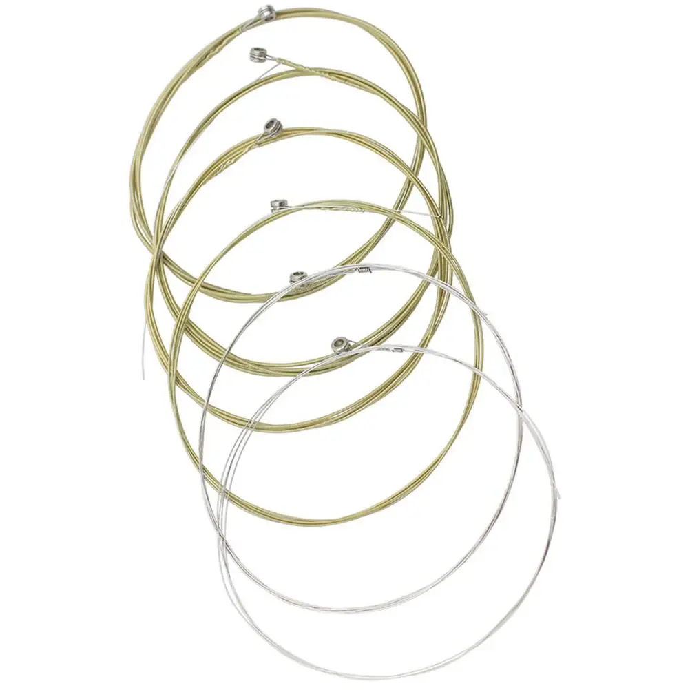 6 Pcs Acoustic Guitar Strings Stainless Steel Replacement Parts Accessories Standard Tension Beautiful Sound Long Life
6 Pcs Acoustic Guitar Strings Stainless Steel Replacement Parts Accessories Standard Tension Beautiful Sound Long Life