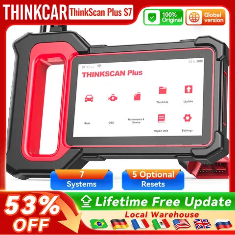 Thinkcar thinkscan plus s7 s6 s4 obd2 scanner ferramentas de diagnóstico do carro automotivo obd scanner diy ferramenta de diagnóstico automático leitor de código