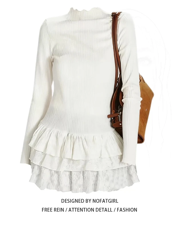 plus Size Fce Lined Lace Base irt Korean Sle Slim Fit Inner Wear Top f High Collar Long Sve Color Winter T...
plus Size Fce Lined Lace Base irt Korean Sle Slim Fit Inner Wear Top f High Collar Long Sve Color Winter T...