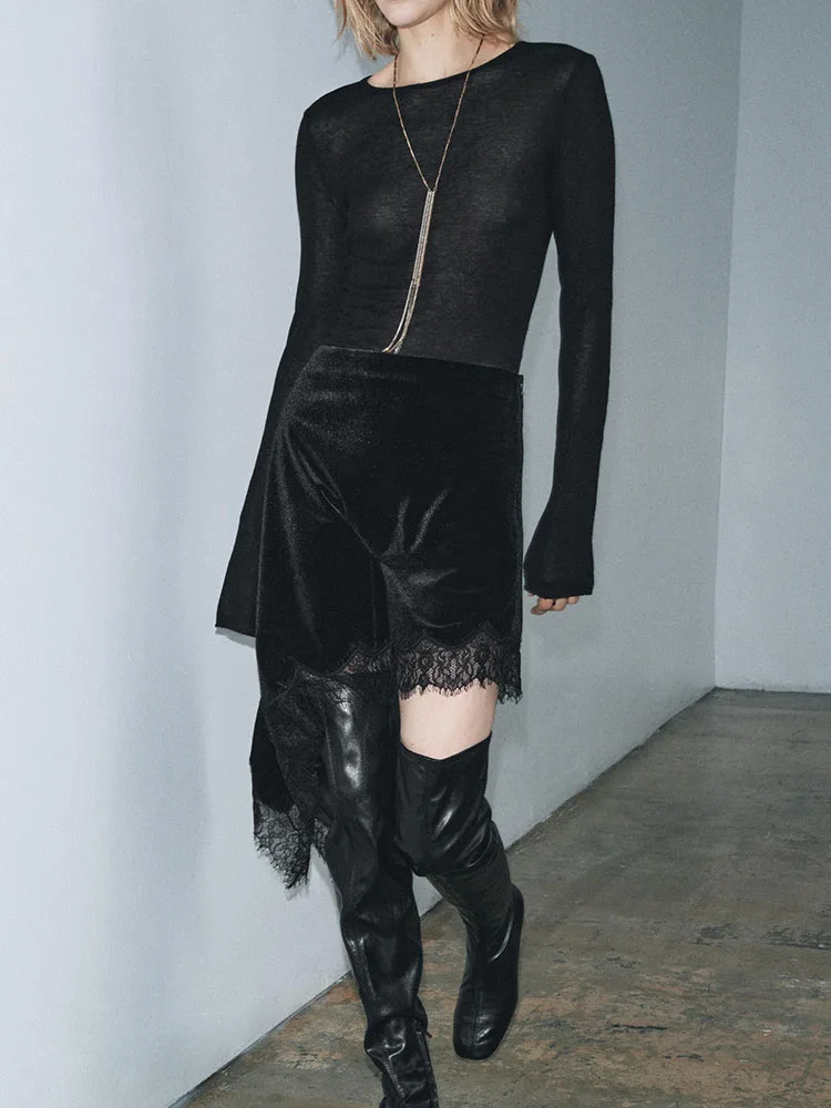 Высококачественная асимметричная бархатная юбка для женщин, зимнее новое поступление, элегантные шикарные модные юбки длиной f, женская мода
Высококачественная асимметричная бархатная юбка для женщин, зимнее новое поступление, элегантные шикарные модные юбки длиной f, женская мода