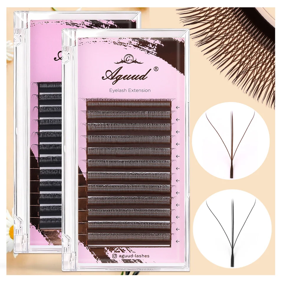 NEW L M Curl Brown 3D Fairy Lashes Premade Bloom Fans Eyelash Extension 3D Clover Spike Hand Woven Dark Brown 3D W Shaped Lashes
NEW L M Curl Brown 3D Fairy Lashes Premade Bloom Fans Eyelash Extension 3D Clover Spike Hand Woven Dark Brown 3D W Shaped Lashes