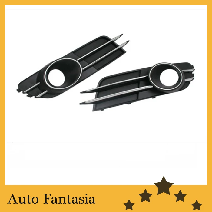 Front fog light grille with chrome line accent (cutout version) -for Audi a6 c7
Front fog light grille with chrome line accent (cutout version) -for Audi a6 c7