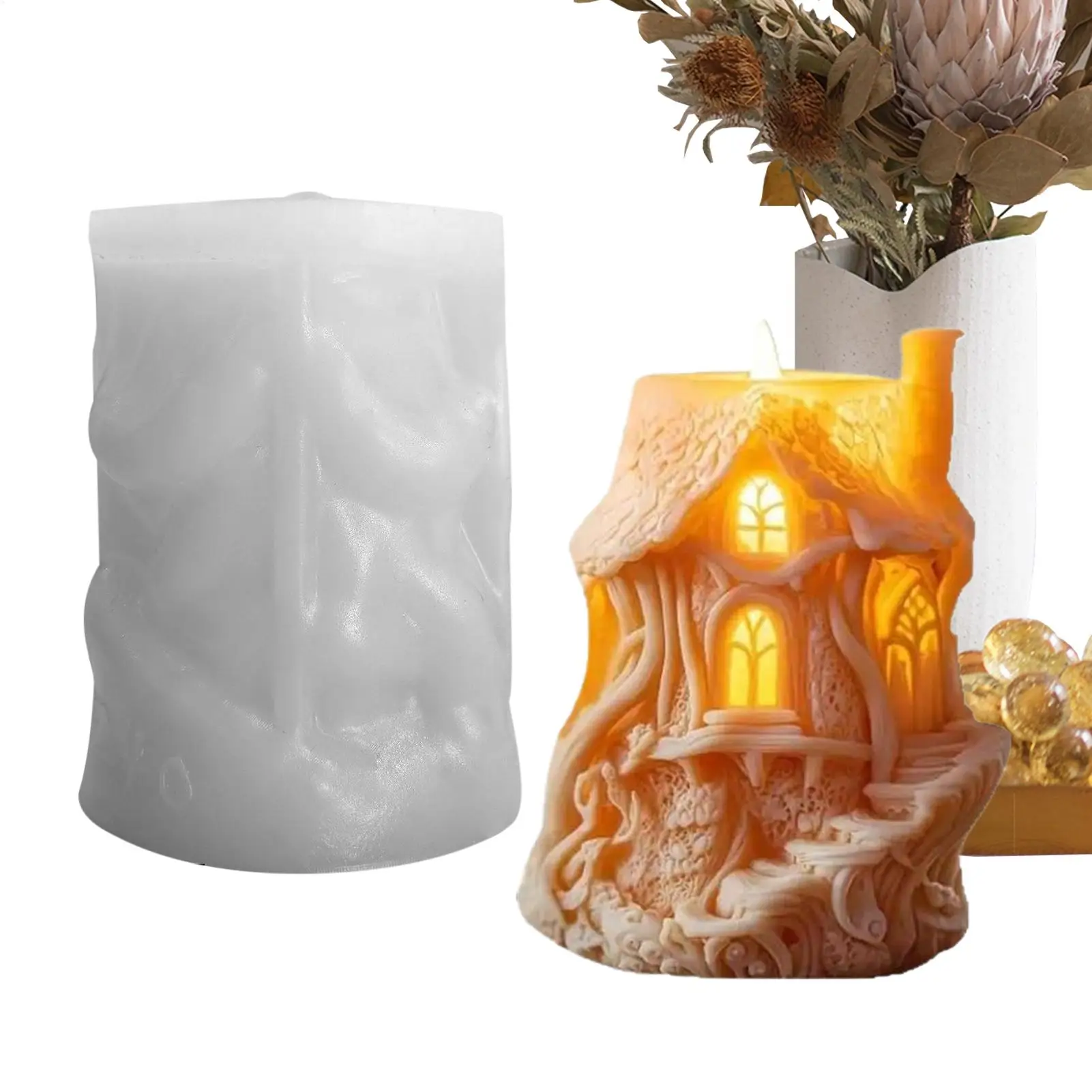 Рождественские силиконовые формы для свечей, рождественский елочный домик, силиконовая форма с антипригарным покрытием, художественное изготовление, центральный декор для
Рождественские силиконовые формы для свечей, рождественский елочный домик, силиконовая форма с антипригарным покрытием, художественное изготовление, центральный декор для