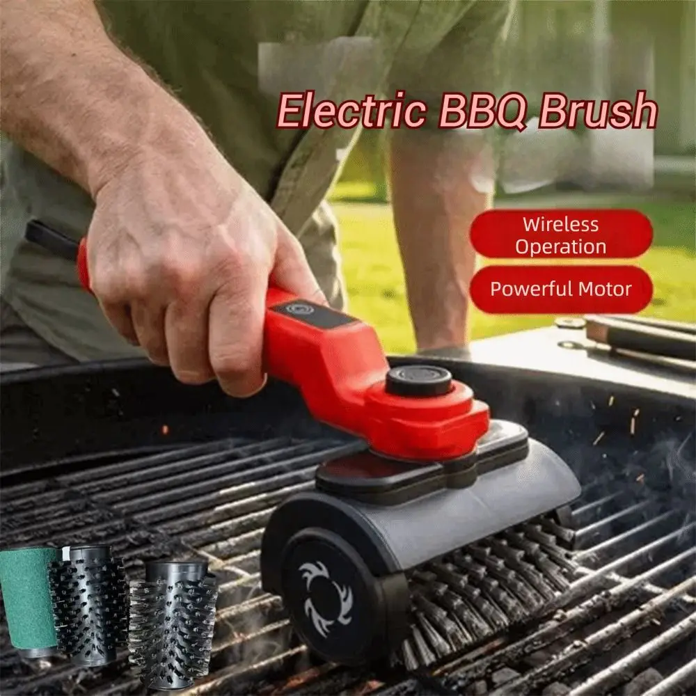 Portable Electric Grill Cleaning Brush Handheld Rotating BBQ Barbecue Brush High Speed Stainless Steel Wire
Portable Electric Grill Cleaning Brush Handheld Rotating BBQ Barbecue Brush High Speed Stainless Steel Wire