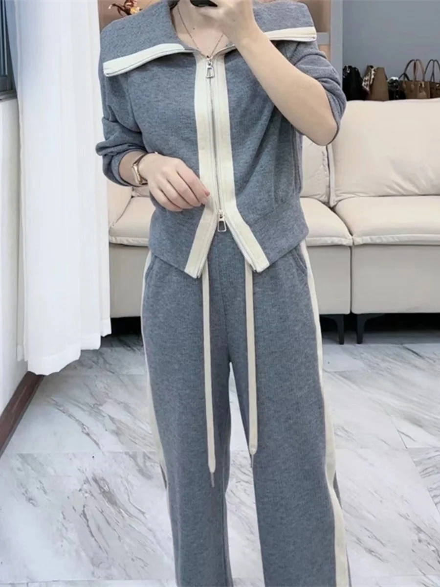 Spring 2023 Fashion Casual Sportswear Set Elegant High Waist Pants Top And Bottoms Two-Piece Set for Young Women
Spring 2023 Fashion Casual Sportswear Set Elegant High Waist Pants Top And Bottoms Two-Piece Set for Young Women