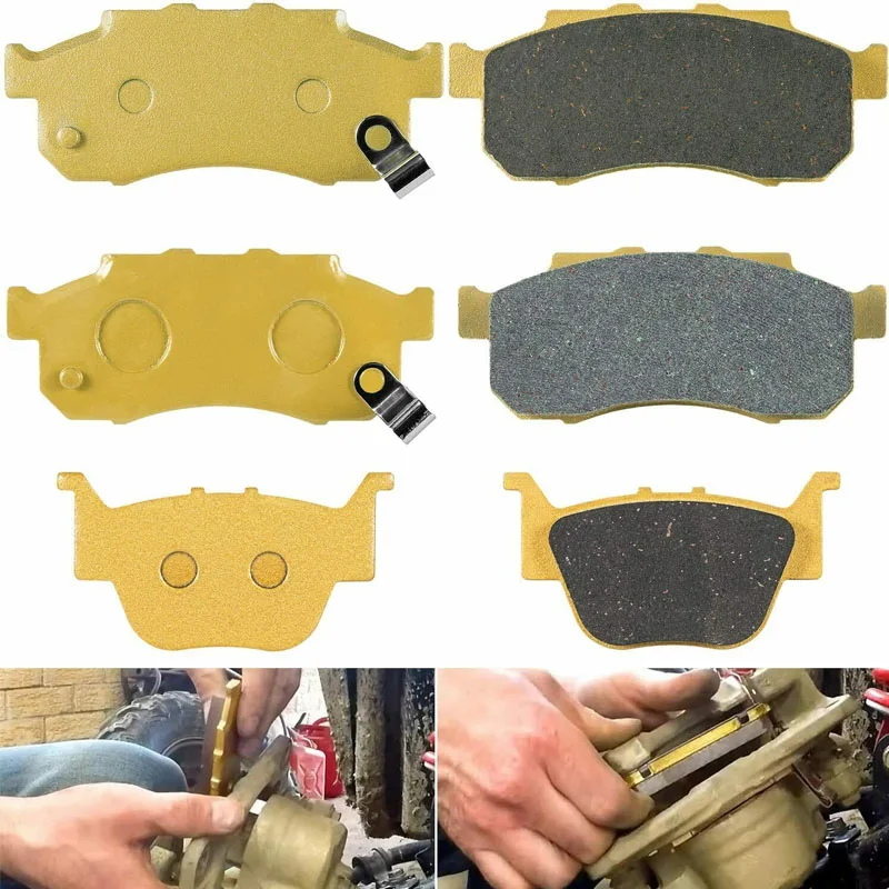 ESUYA Front & Rear Ceramic Brake Pad Set for Honda Pioneer 700/700-4/500 #06435-HN8-016 06452-HL3-A00 06451-HL3-A00 (3 Sets)
ESUYA Front & Rear Ceramic Brake Pad Set for Honda Pioneer 700/700-4/500 #06435-HN8-016 06452-HL3-A00 06451-HL3-A00 (3 Sets)