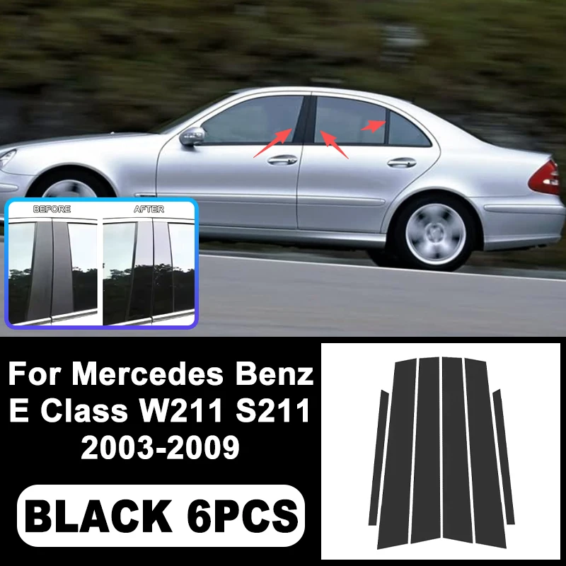 For Mercedes Benz E Class W211 S211 2003-2009 B/C Pillar Stickers -PC Window Decorative Trim for Middle Pillar,Car Accessoris
For Mercedes Benz E Class W211 S211 2003-2009 B/C Pillar Stickers -PC Window Decorative Trim for Middle Pillar,Car Accessoris