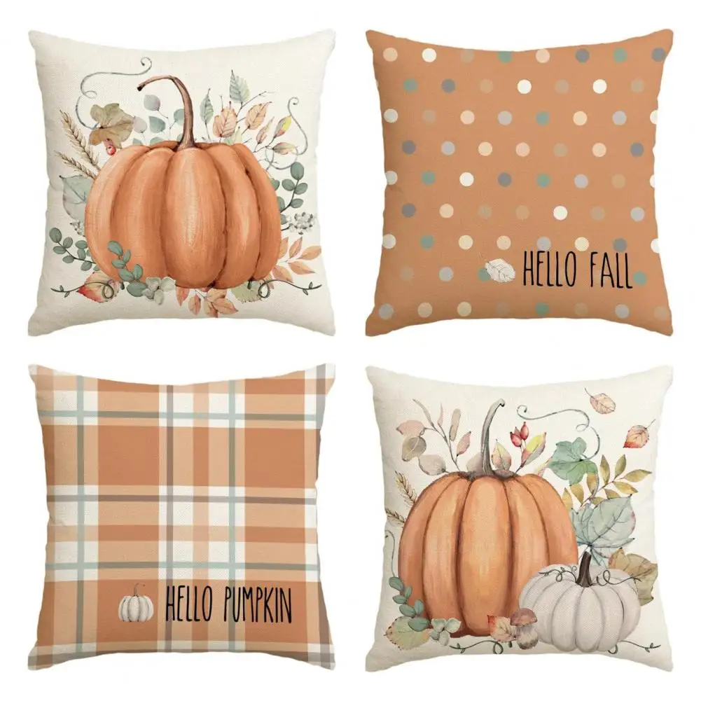 4Pcs Pillow Case Pumpkin Throw Pillow Covers Autumn Pumpkin Throw Pillow Cover Thanksgiving Harvest Home Decoration
4Pcs Pillow Case Pumpkin Throw Pillow Covers Autumn Pumpkin Throw Pillow Cover Thanksgiving Harvest Home Decoration