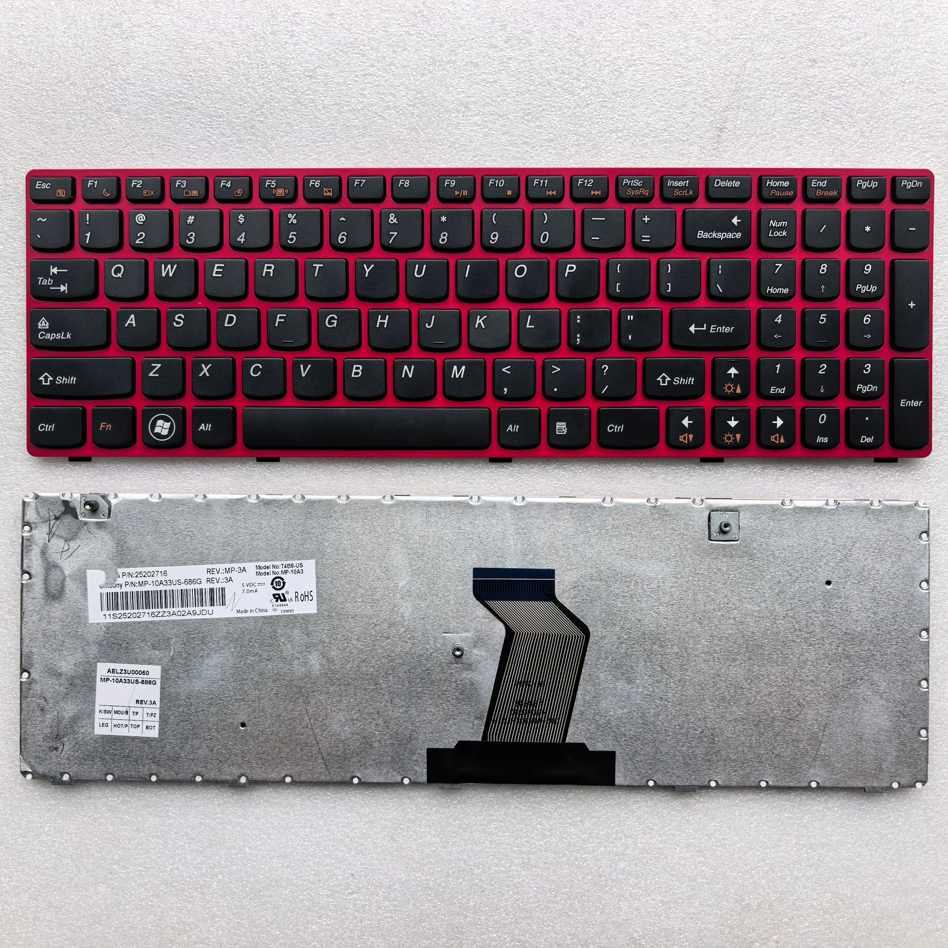 US new laptop keyboard for lenovo idedpad G580 G580A AM G585A G585G Z580A Z585AM N580 N581 N585 N586 PN25202716
US new laptop keyboard for lenovo idedpad G580 G580A AM G585A G585G Z580A Z585AM N580 N581 N585 N586 PN25202716