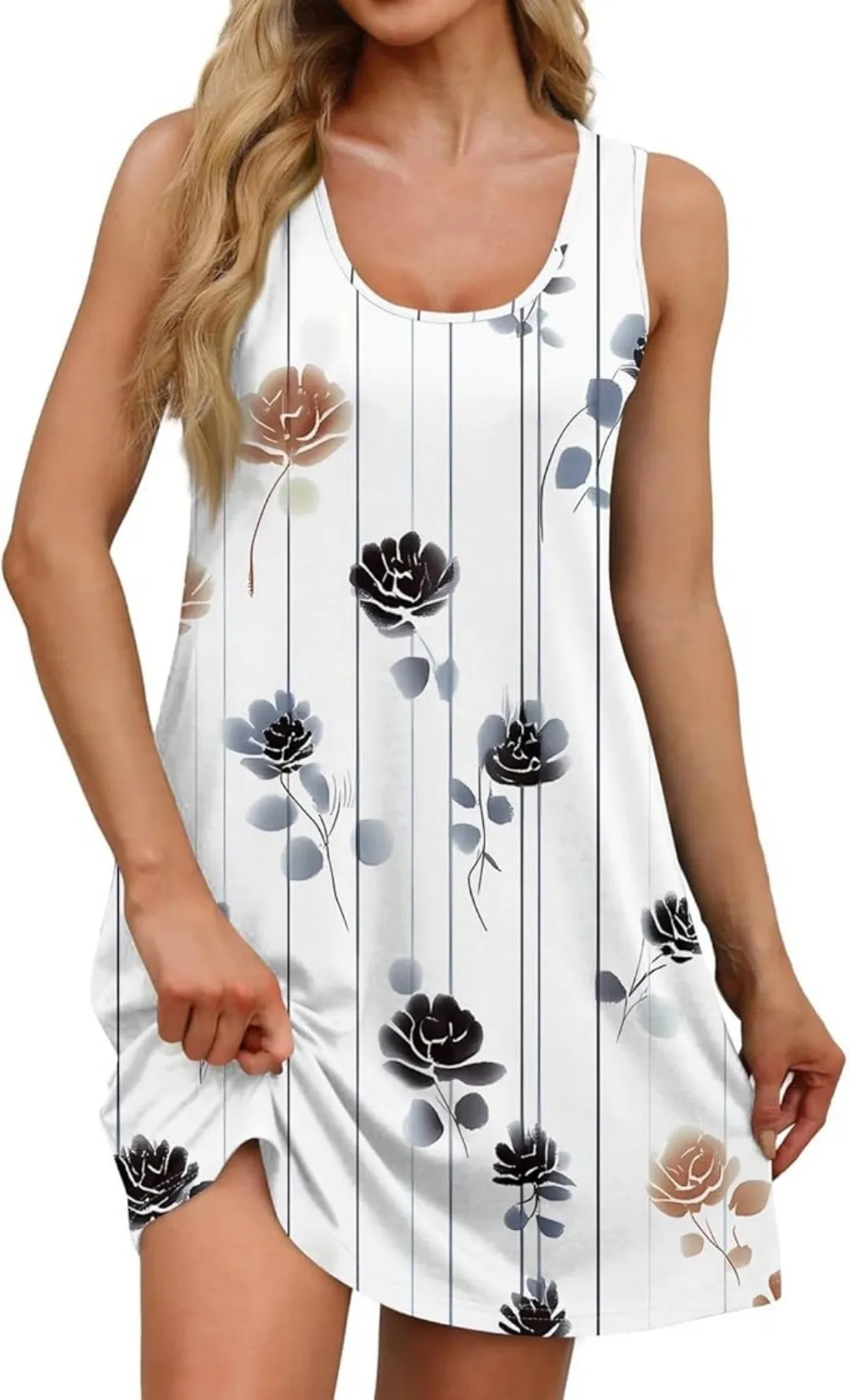 Women's floral pattern fashion trend 3D printing pattern summer casual versatile high-quality simple new vest skirt
Women's floral pattern fashion trend 3D printing pattern summer casual versatile high-quality simple new vest skirt