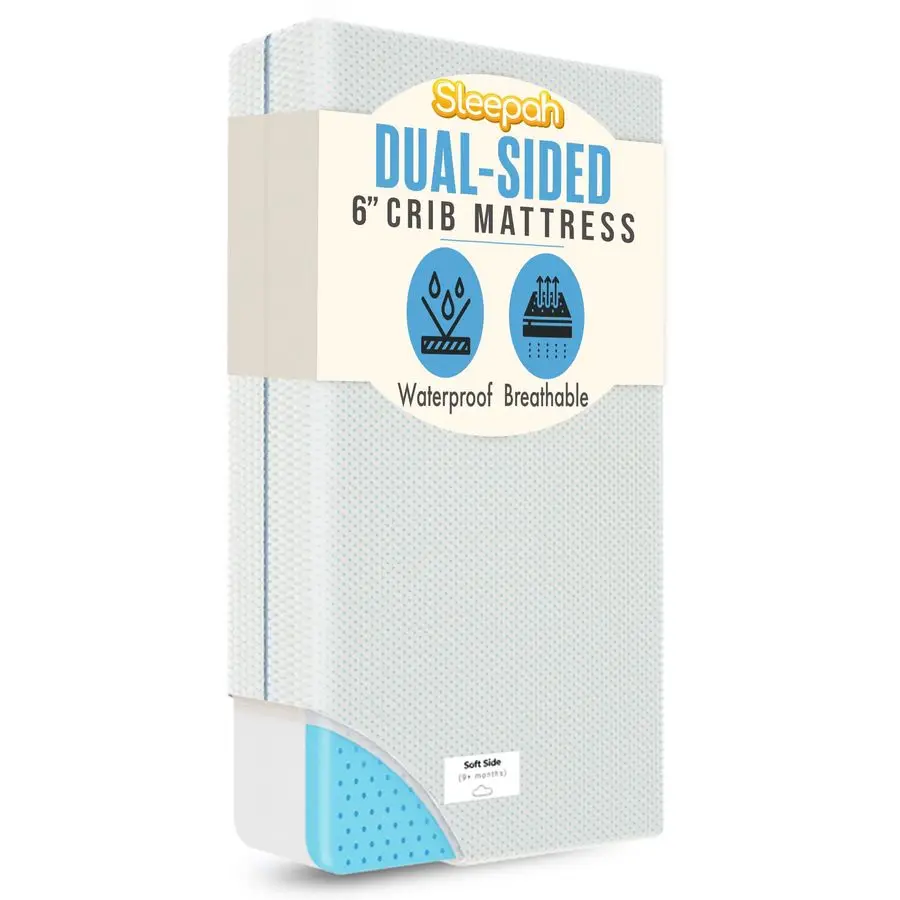 6 Crib amp Toddler Bed Mattress Dual Sided Firm amp Plush Cooling Memory Foam Waterproof Washable Breathable Soft Cotton Fabric
6 Crib amp Toddler Bed Mattress Dual Sided Firm amp Plush Cooling Memory Foam Waterproof Washable Breathable Soft Cotton Fabric