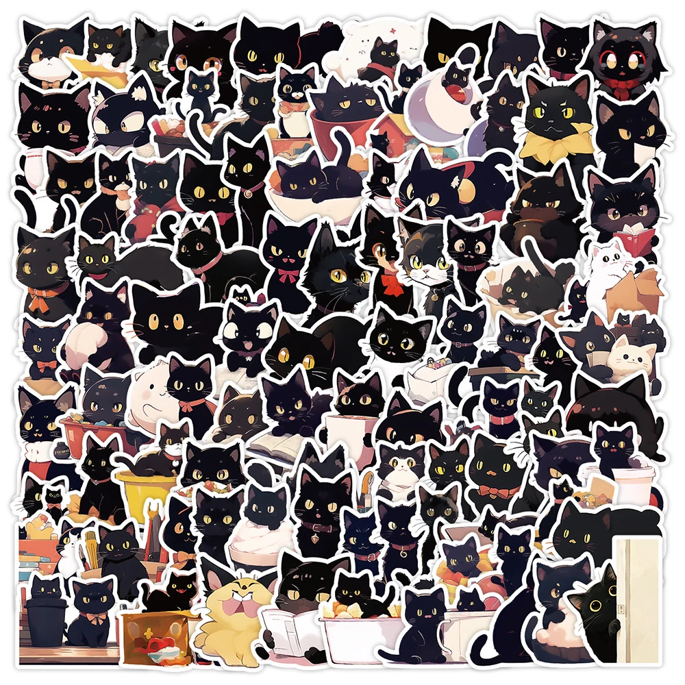 10/30/50/100pcs Cute Black Cat Graffiti Stickers Cartoon Animal Decals for Kid DIY Suitcase Laptop Guitar Decoration Sticker Toy
10/30/50/100pcs Cute Black Cat Graffiti Stickers Cartoon Animal Decals for Kid DIY Suitcase Laptop Guitar Decoration Sticker Toy