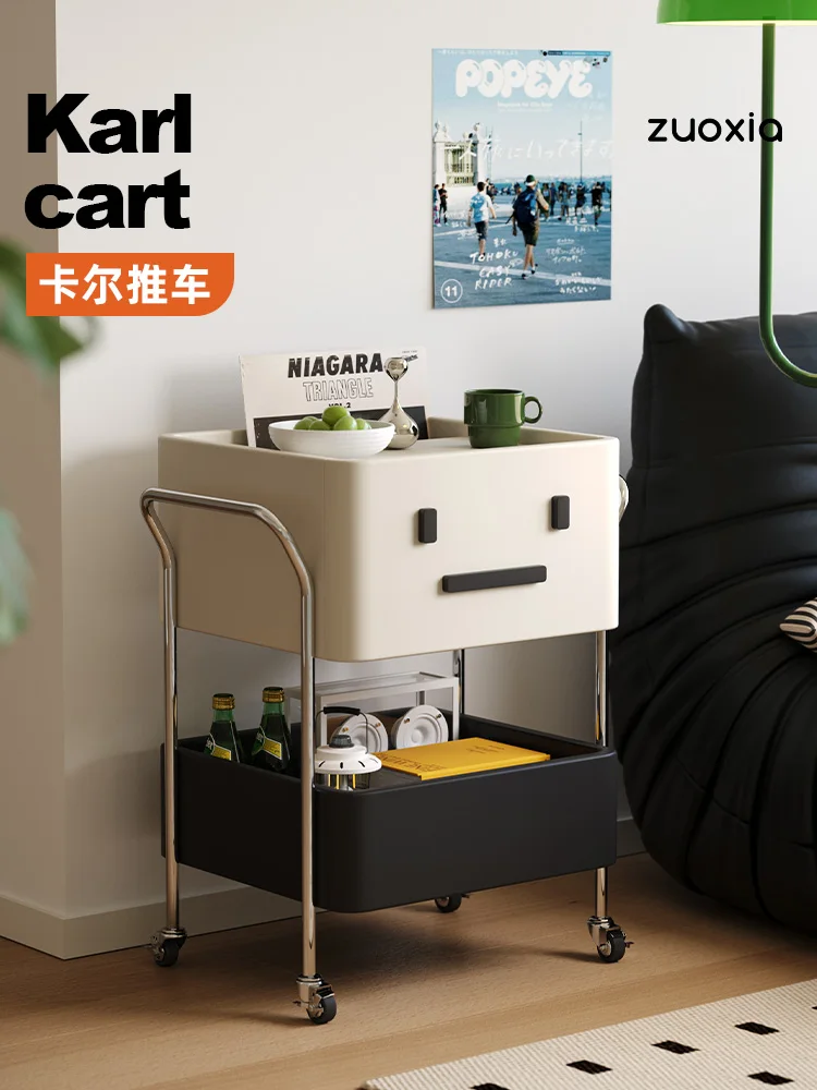 Karl movable trolley living room sofa side several bedrooms storage rack bedside table
Karl movable trolley living room sofa side several bedrooms storage rack bedside table