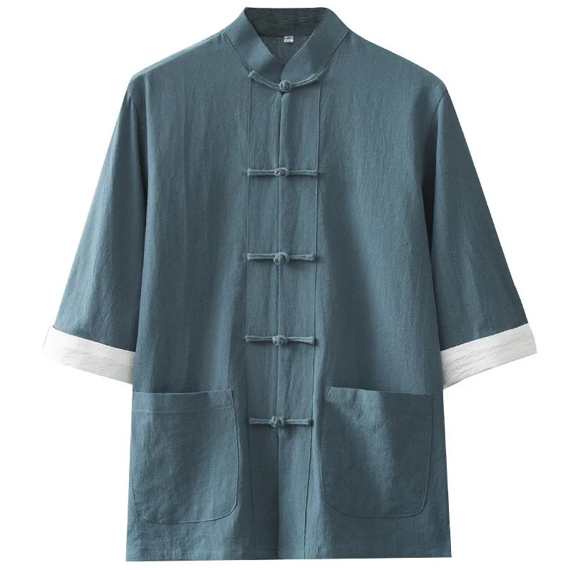 Traditional Chinese Clothing Tops Men Long Sleeve Kung Fu Tai Chi Uniform Spring Autumn Shirts Chinese Cardigan Coat Hanfu
Traditional Chinese Clothing Tops Men Long Sleeve Kung Fu Tai Chi Uniform Spring Autumn Shirts Chinese Cardigan Coat Hanfu