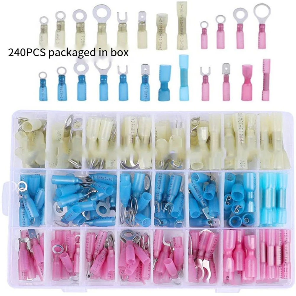 Electrical Connector Kit Crimp Connector Assortment Automotive Wiring Connectors Copper Electrical Conductivity
Electrical Connector Kit Crimp Connector Assortment Automotive Wiring Connectors Copper Electrical Conductivity