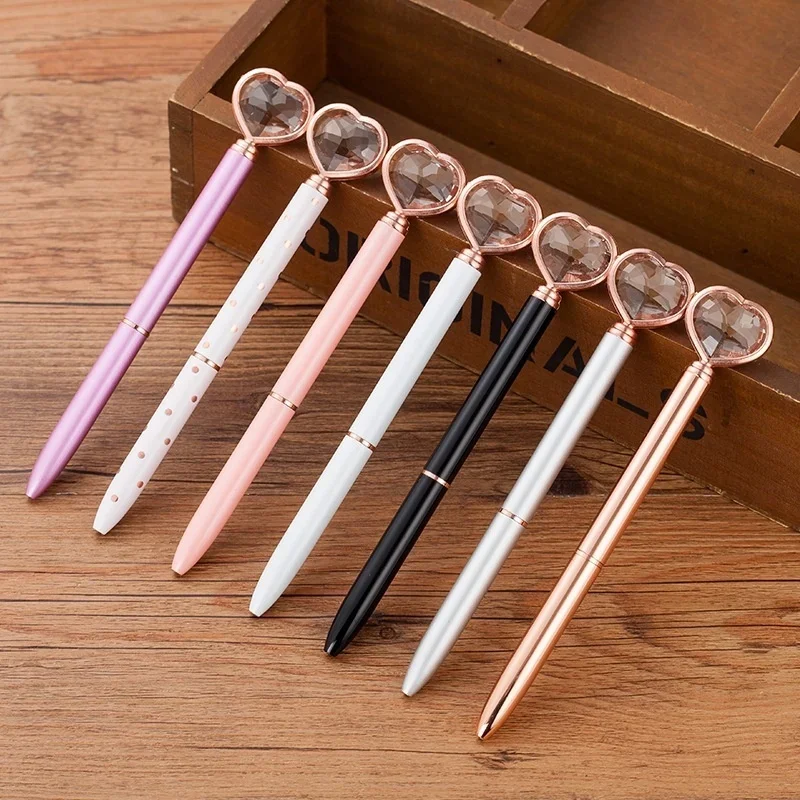 Шариковая ручка Kawaii с кристаллами, модная девушка в форме сердца, большой алмазный металл
Шариковая ручка Kawaii с кристаллами, модная девушка в форме сердца, большой алмазный металл