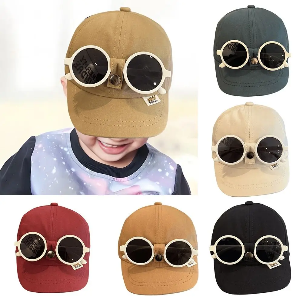 With Detachable Foldable Glasses Baby Baseball Cap Sunscreen Sun Protection Hip Hop Hat With Sunglasse Sunshade Breathable
With Detachable Foldable Glasses Baby Baseball Cap Sunscreen Sun Protection Hip Hop Hat With Sunglasse Sunshade Breathable