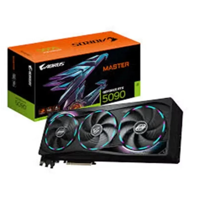 New Released GeForce RTX 5090 32G PCIE 5.0 GPU 5090 RTX AORUS-MASTER AI Computing Video Cards Graphics Card Gaming
New Released GeForce RTX 5090 32G PCIE 5.0 GPU 5090 RTX AORUS-MASTER AI Computing Video Cards Graphics Card Gaming