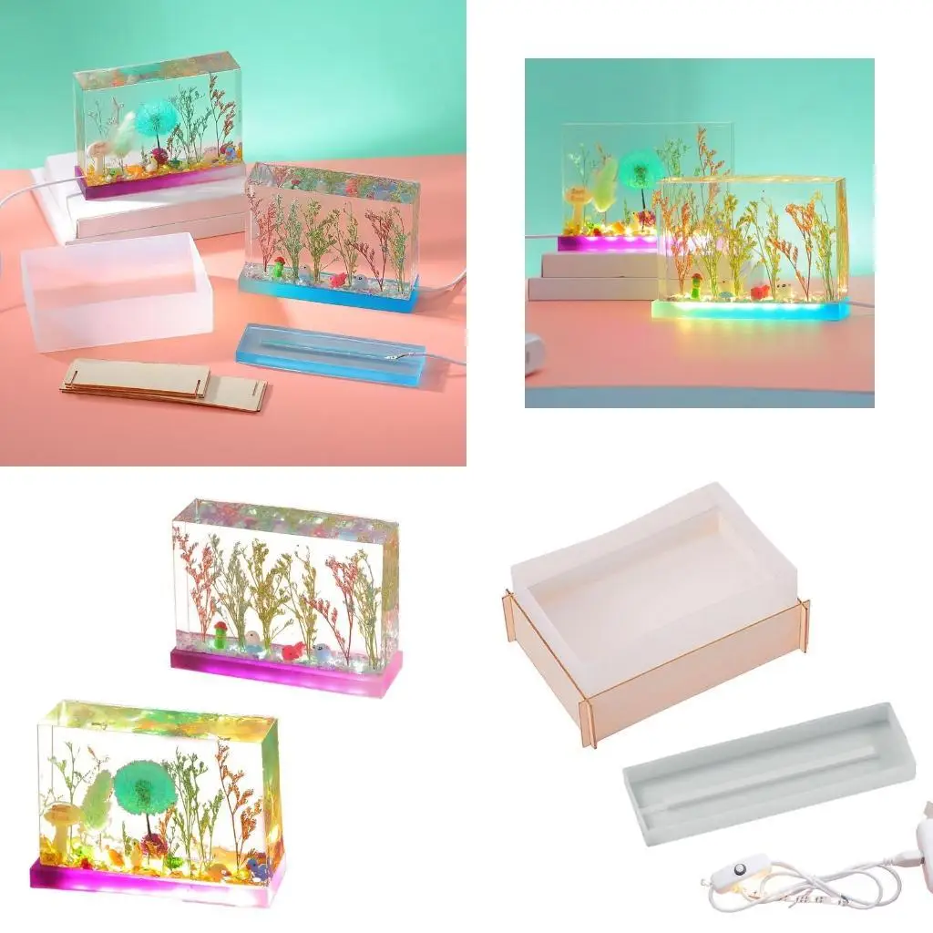 P9FE Epoxy Resin Casting Mold with USB Wire Lamp Resin Silicone Mold for Making Lamp Ornament DIY Crafts Wedding
P9FE Epoxy Resin Casting Mold with USB Wire Lamp Resin Silicone Mold for Making Lamp Ornament DIY Crafts Wedding