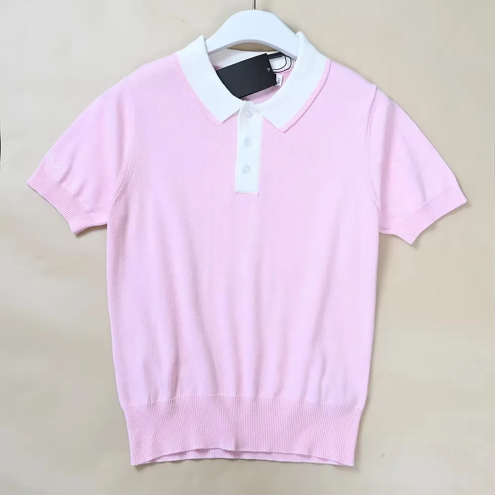 Ladies Casual Neck Short Sleeve Knitted Top Embroidered Contrast Color Spring Summer Fashion Single Piece Women's Wear
Ladies Casual Neck Short Sleeve Knitted Top Embroidered Contrast Color Spring Summer Fashion Single Piece Women's Wear