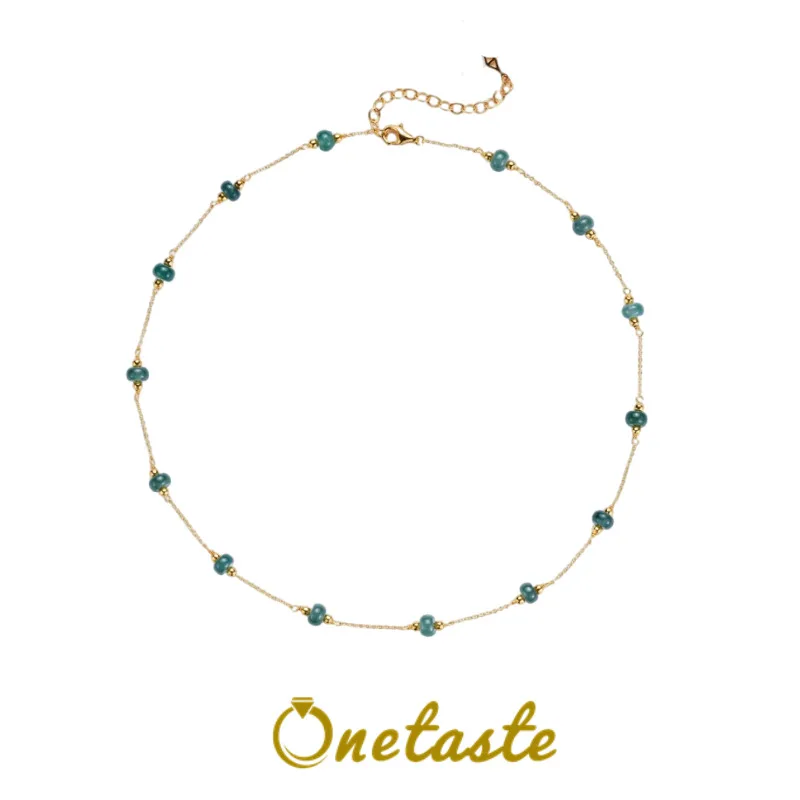 925 Sterling Silver Gold Plated Jadeite Rosary Bead Necklaces Women Trendy Dainty Tiny Chain Layered Chokers Necklace Her Gift
925 Sterling Silver Gold Plated Jadeite Rosary Bead Necklaces Women Trendy Dainty Tiny Chain Layered Chokers Necklace Her Gift