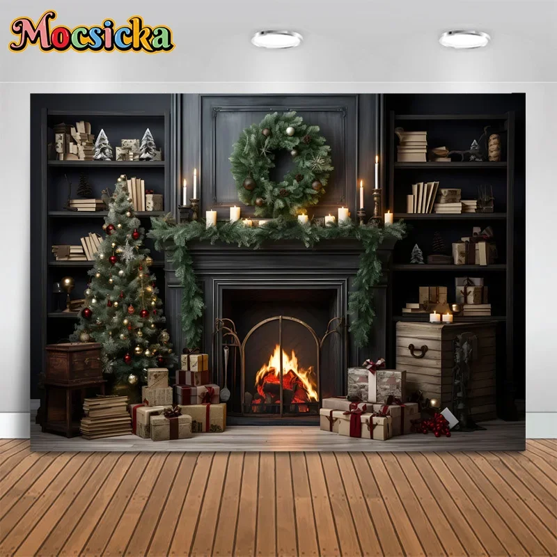 MOCSICKA Christmas Photography Background New Year's Eve Party Backdrop Xmas Tree Fireplace Bookcase Adult Kids Photo Studio
MOCSICKA Christmas Photography Background New Year's Eve Party Backdrop Xmas Tree Fireplace Bookcase Adult Kids Photo Studio