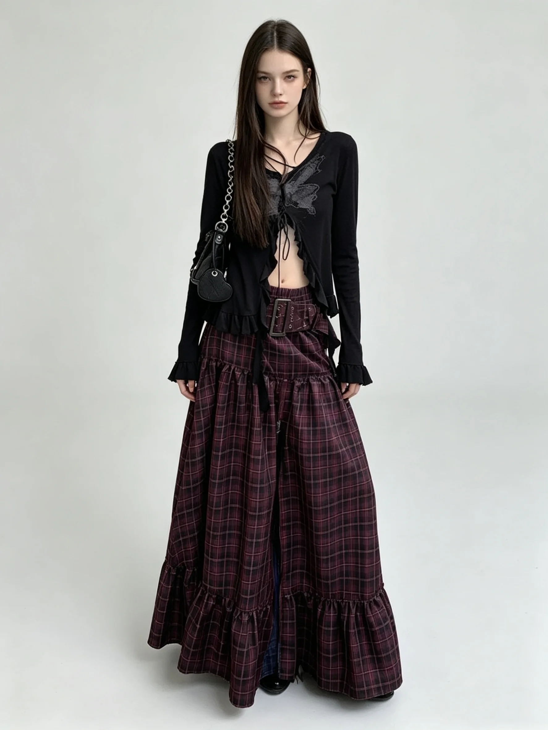Women's Plaid A-line Long Skirt Vintage Y2k Skirt Harajuku Korean Streetwear Fashion A-line Skirts Emo 2000s Trashy Clothes 2026
Women's Plaid A-line Long Skirt Vintage Y2k Skirt Harajuku Korean Streetwear Fashion A-line Skirts Emo 2000s Trashy Clothes 2026