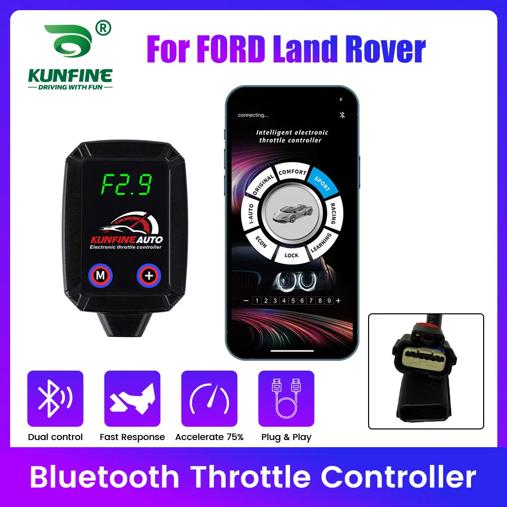 APP Bluetooth Car Electronic Throttle Controller Pedal Box Racing Accelerator Potent Booster For FORD Land Rover Tuning Parts
APP Bluetooth Car Electronic Throttle Controller Pedal Box Racing Accelerator Potent Booster For FORD Land Rover Tuning Parts