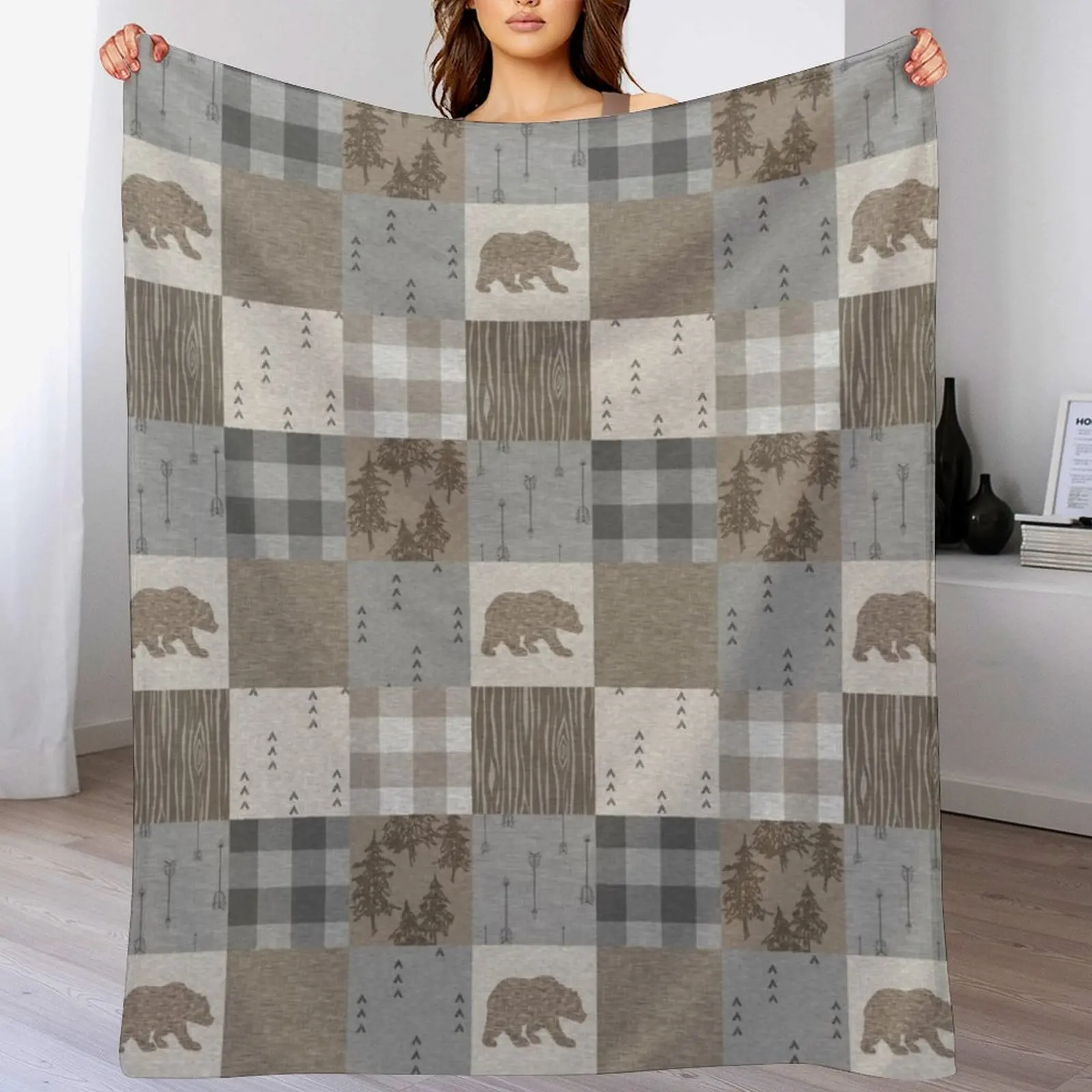 Bear Patchwork - Rustic Neutrals Throw Blanket Beautifuls Summer Bed linens Blankets
Bear Patchwork - Rustic Neutrals Throw Blanket Beautifuls Summer Bed linens Blankets